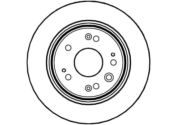 Disctech Brake Disc - Fits Citroën - ABD2071 - Rear Axle