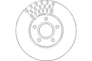 Disctech Brake Disc - Fits Ford, Subaru - ABD2364 - Front Axle