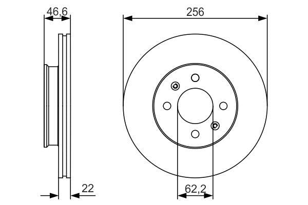 Bosch Brake Disc Pair Part No - 0986479R77