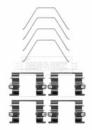 Borg & Beck Fitting Kit - Pads Part No -BBK1617