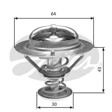 Gates Thermostat, coolant - TH27078G1