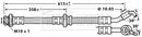 Borg & Beck Brake Hose Part No -BBH7137
