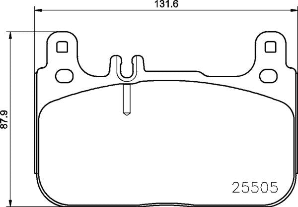 Mintex Brake Pad Set fits -MercedesBenz MDB3725 (also fits other vehicles)