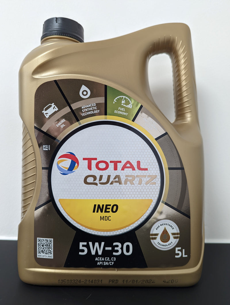 Genuine Gm Vauxhall Total Quartz Ineo Dexos 2 Fs 5W30 Engine Oil 5L - 95599581