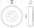 Mintex Brake Drum (Single) fits -Alfa Romeo Cadillac Fiat Peugeot MBD219 (also fits other vehicles)