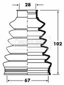Borg & Beck Cv Joint Boot Kit Part No -BCB2830