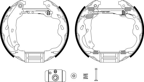 Mintex Brake Shoe Kits fits -Citroën Peugeot Toyota MSP276 (also fits other vehicles)