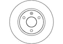 Disctech Brake Disc - Fits Citroën - ABD3526 - Front Axle