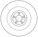 Borg & Beck Brake Disc Single Part No -BBD6024S