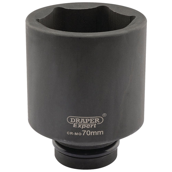 Expert HI-TORQ 6 Point Deep Impact Socket, 1" Sq Dr, 70mm