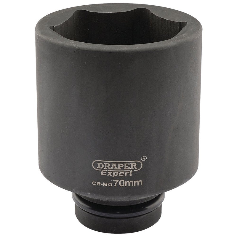 Expert HI-TORQ 6 Point Deep Impact Socket, 1" Sq Dr, 70mm