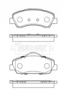 Borg & Beck Front Brake Pad Set -BBP2442