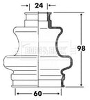 Borg & Beck Cv Joint Boot Kit Part No -BCB6094