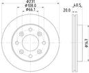 Mintex Brake Discs fits -Rover Tata V300:5 MDC1806 (also fits other vehicles)