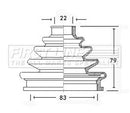 First Line Cv Joint Boot Kit Part No -FCB2301