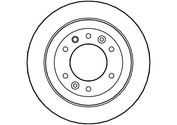 Disctech Brake Disc - Fits Kia, Renault - ABD2940 - Rear Axle