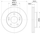 Mintex Brake Discs fits -Ldv Nissan V257:5 MDC1056 (also fits other vehicles)