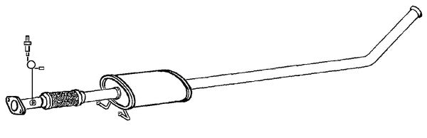 Klarius KA64P - Box With Centre Pipe  - Fits Kia Picanto 1.0