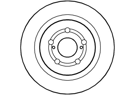 Disctech Brake Disc - Fits Audi, Toyota - ABD2213 - Rear Axle