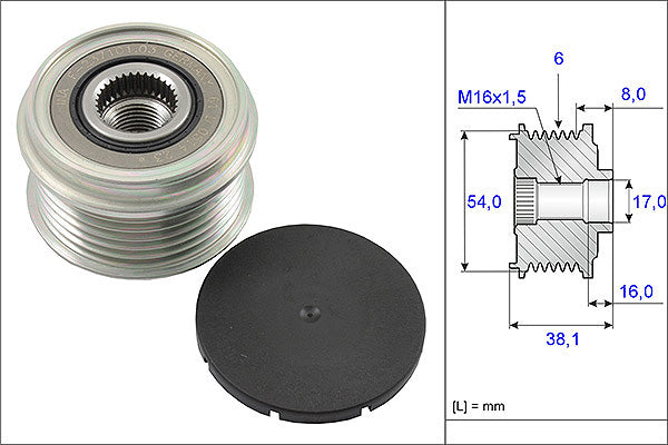 INA Alternator Freewheel Clutch - Part No - 535006310