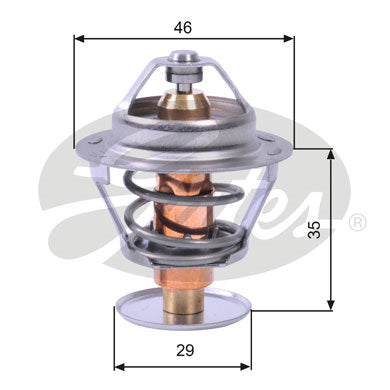 Gates Thermostat, coolant - TH10489G1