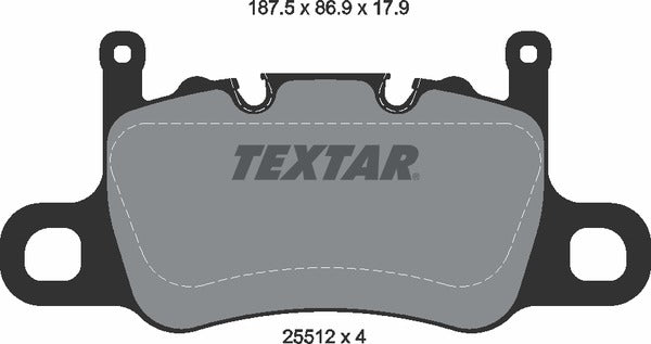 Textar Brake Pad Set - 2551203