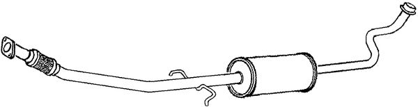 Klarius TY611M - Box With Centre Pipe  - Fits Toyota Yaris 1.4D-D