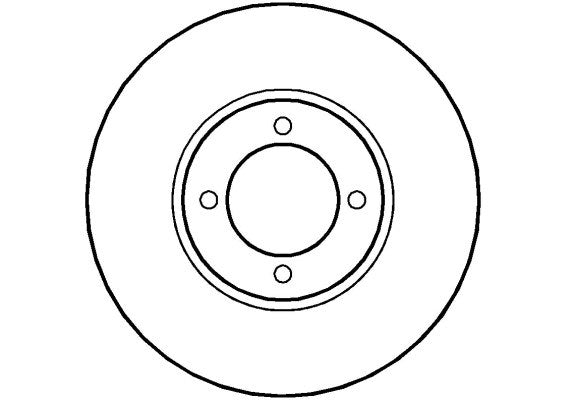 Disctech Brake Disc - Fits Ford - ABD2660 - Front Axle