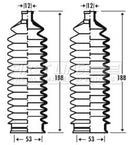 First Line Steering Gaiter Kit Part No -FSG3291