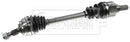 Borg & Beck Driveshaft - LH - BDS1646