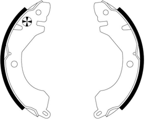 Mintex Brake Shoes fits -Mitsubishi MFR302 (also fits other vehicles)
