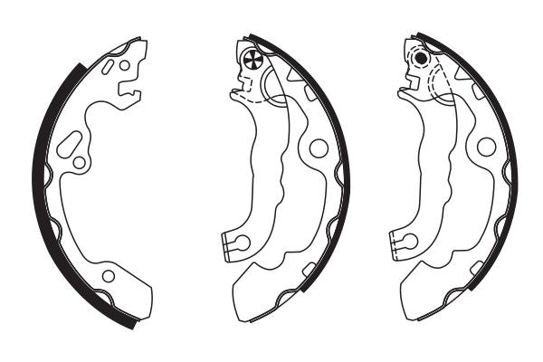 Bosch Brake Shoe Bs867 Part No - 0986487633