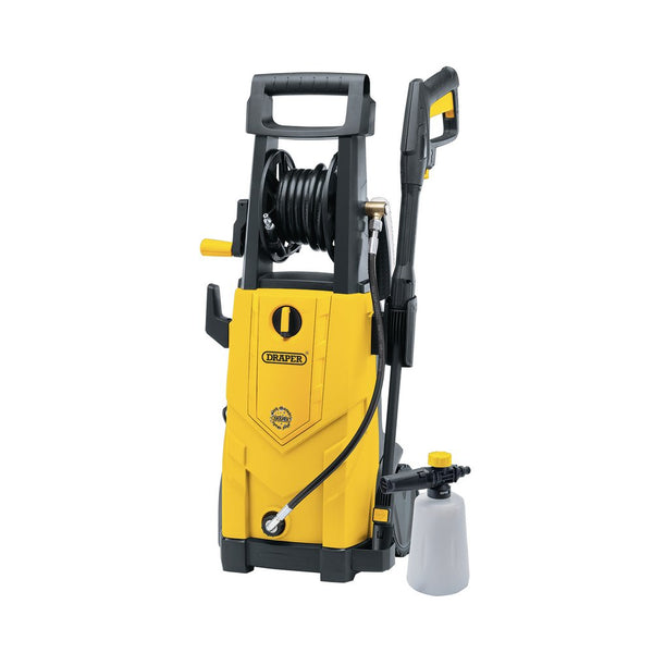 Draper 230V Pressure Washer, 2200W, 165Bar, Yellow
