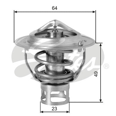 Gates Thermostat, coolant - TH04077