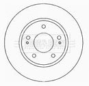 Borg & Beck Brake Disc Pair Part No -BBD4622