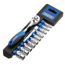 Draper 12pc 1/4" Socket Set P/Rack - 16369
