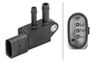 HELLA 6PP 009 409-291 Sensor, exhaust pressure - 3-pin connector - Bolted