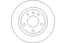 Disctech Brake Disc - Fits Chevrolet, Opel - ABD2278 - Rear Axle