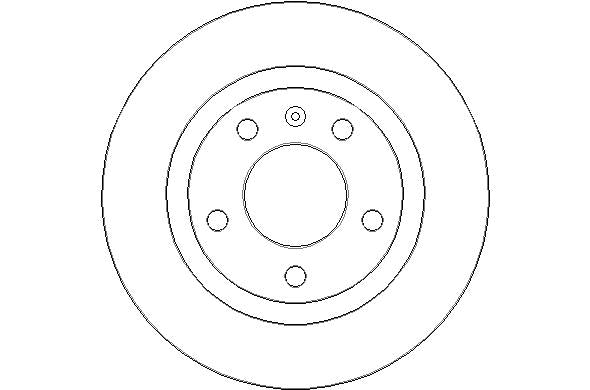 Disctech Brake Disc - Fits Chevrolet, Opel - ABD2278 - Rear Axle