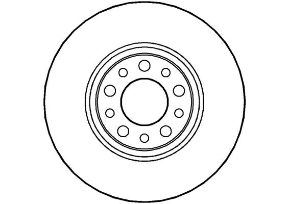 Disctech Brake Disc - Fits Alfa romeo, Audi - ABD2630 - Rear Axle