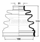 Borg & Beck Cv Joint Boot Kit Part No -BCB2846