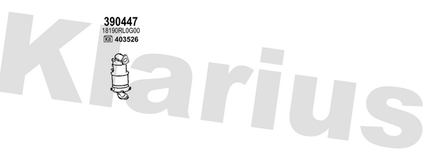 Klarius 390447 - Catalyst & Dpf Combined  - Fits Honda Accord 2.2 i-DTEC