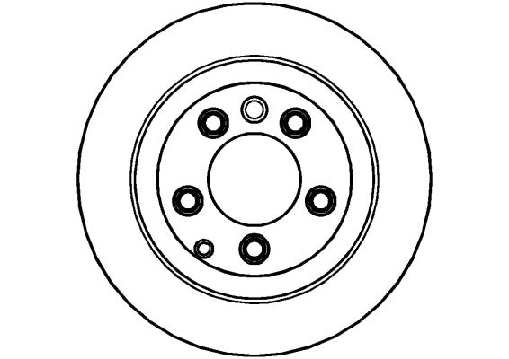 Disctech Brake Disc - Fits Audi, Volvo - ABD2833 - Rear Axle
