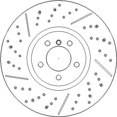 Disctech Brake Disc - Fits Bmw, Tesla - ABD3811 - Front Axle