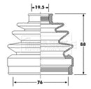 Borg & Beck Cv Joint Boot Kit Part No -BCB6294