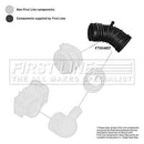 First Line Air Flow Meter Hose Part No -FTH1407