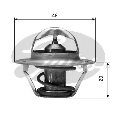 Gates Thermostat, coolant - TH00391G2