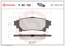 Brembo Brake Pad Set - P83152