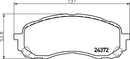 Mintex Brake Pad Set fits -Subaru MDB2723 (also fits other vehicles)