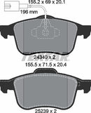 Textar Brake Pad Set - 2434001